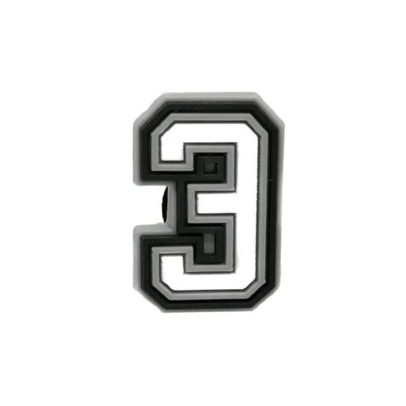 Number 3 croc charm - Picture 1 of 1